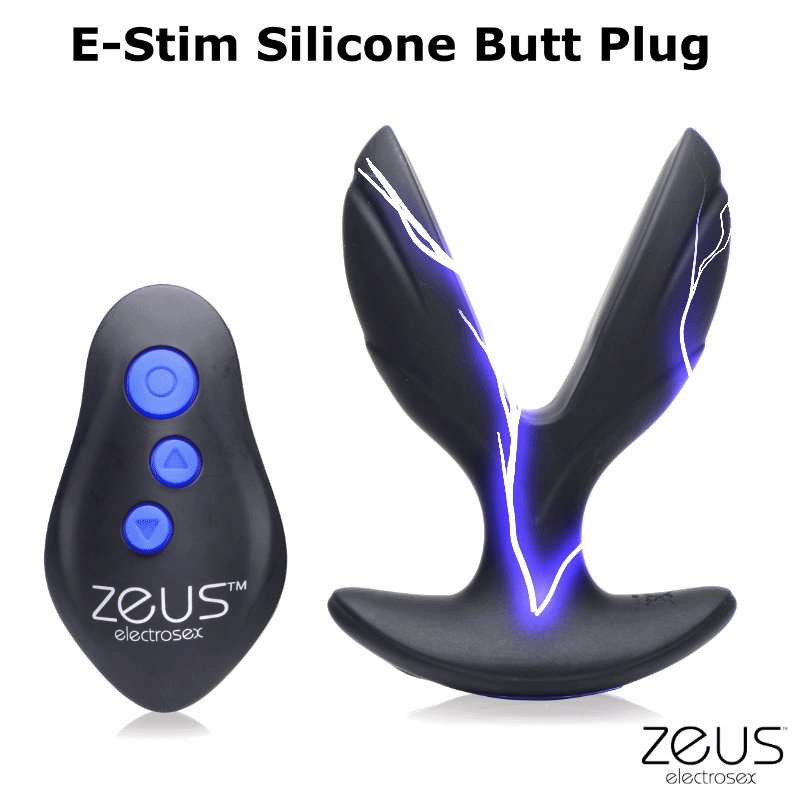 64X Electro-Spread Vibrating and Estim Silicone Butt Plug
