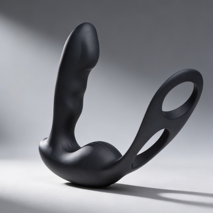 7X P-Strap Milking and Vibrating Prostate Stimulator with Cock and Ball Harness