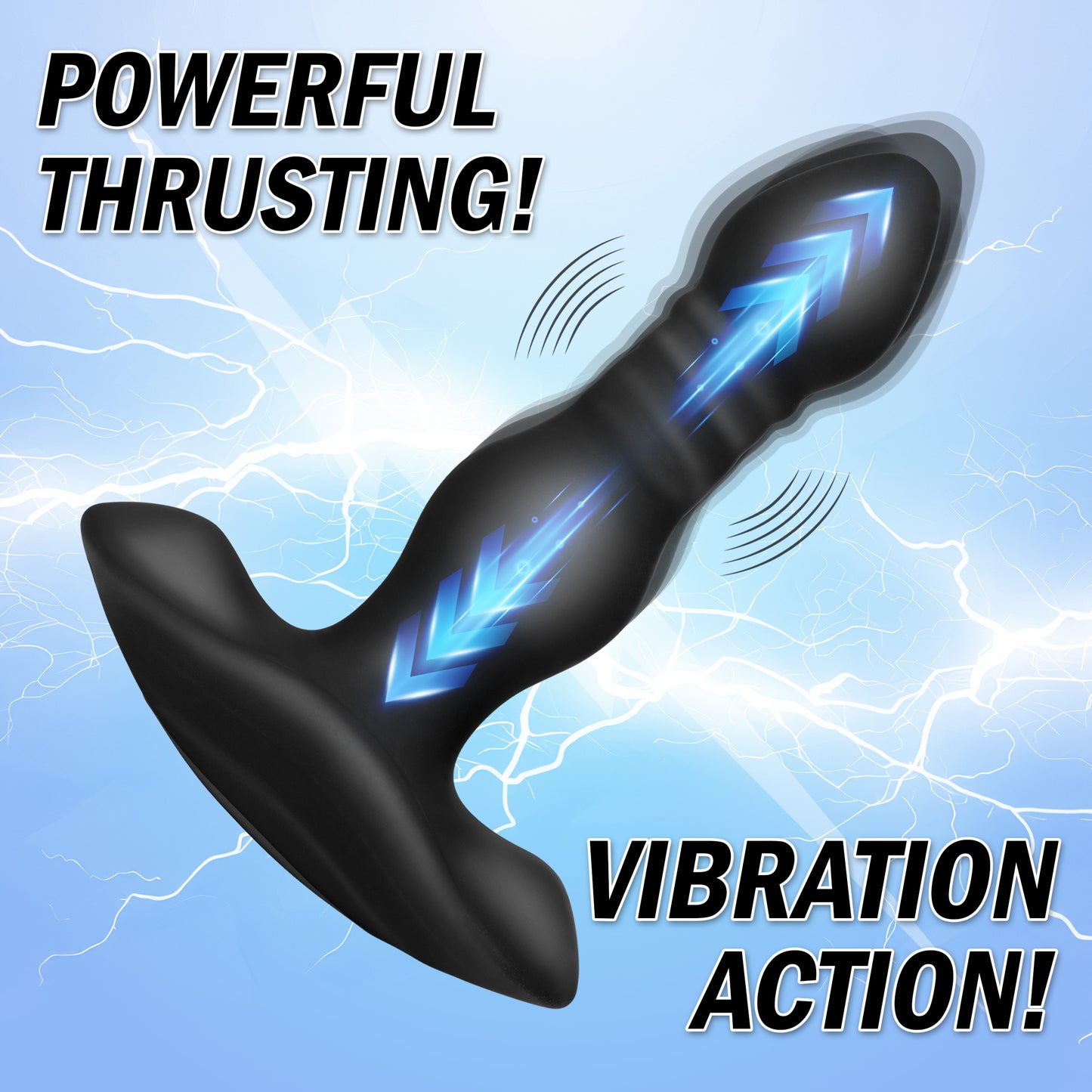 Vibrating and Thrusting Remote Control Silicone Anal Plug Boyzshop Vibrating and Thrusting Remote Control Silicone Anal Plug Boyzshop