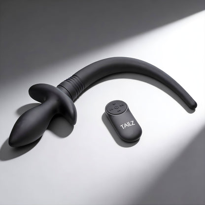 Remote Control Wagging and Vibrating Puppy Tail Anal Plug
