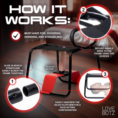Bangin Bench EZ-Ride Sex Stool with Handles