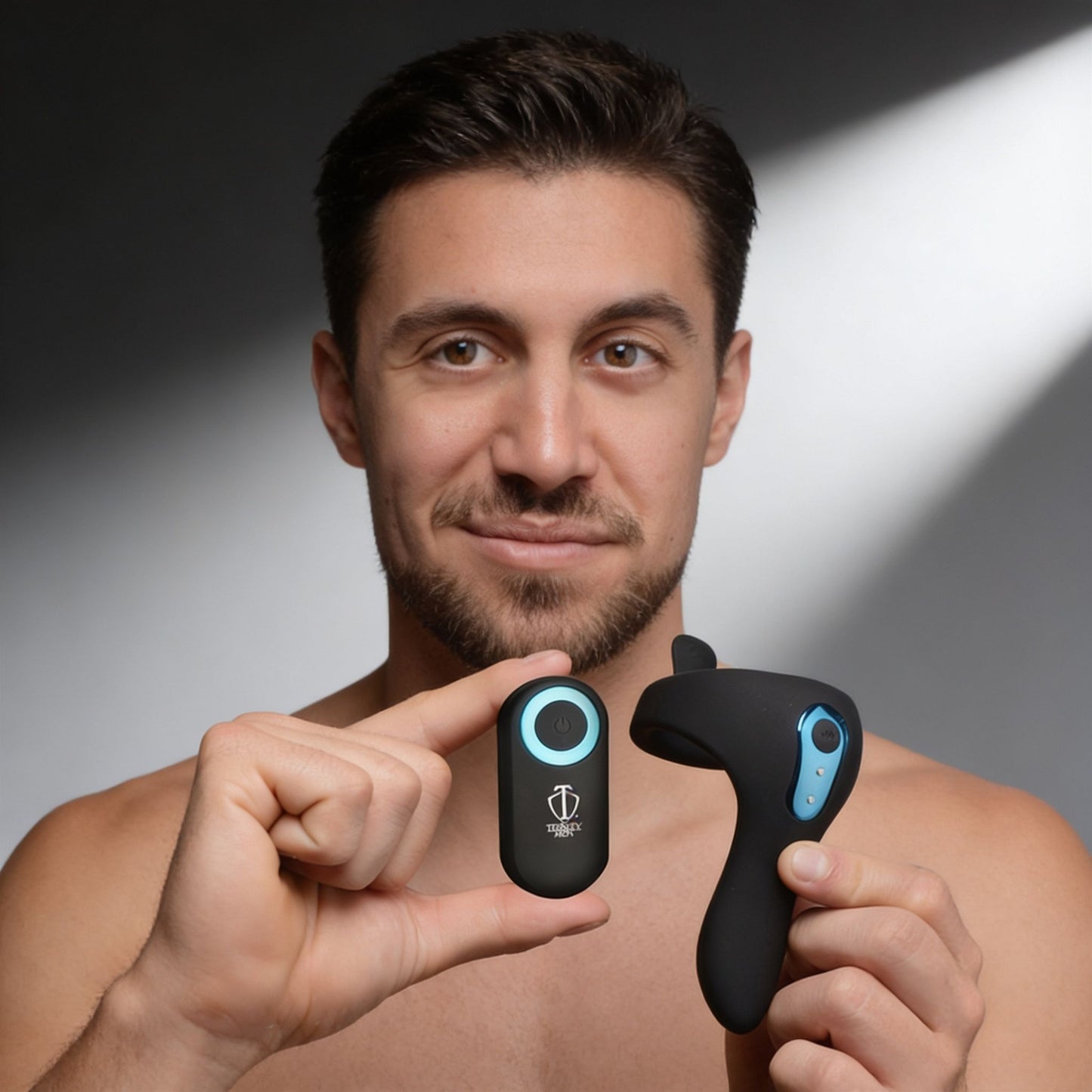 Power Taint 7X Silicone Cock and Ball Ring with Remote
