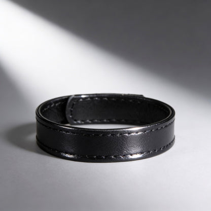 Leather and Velcro Cock Ring