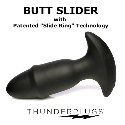 10X Sliding Ring Silicone Missile Plug with Remote