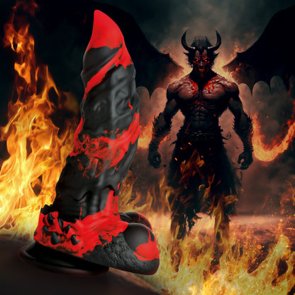 Fire Demon Monster Silicone Dildo