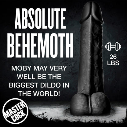 Black Moby Huge 2 Foot Tall Super Dildo