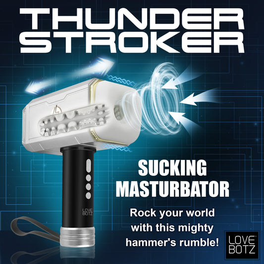 Thunder Stroker Sucking Masturbator