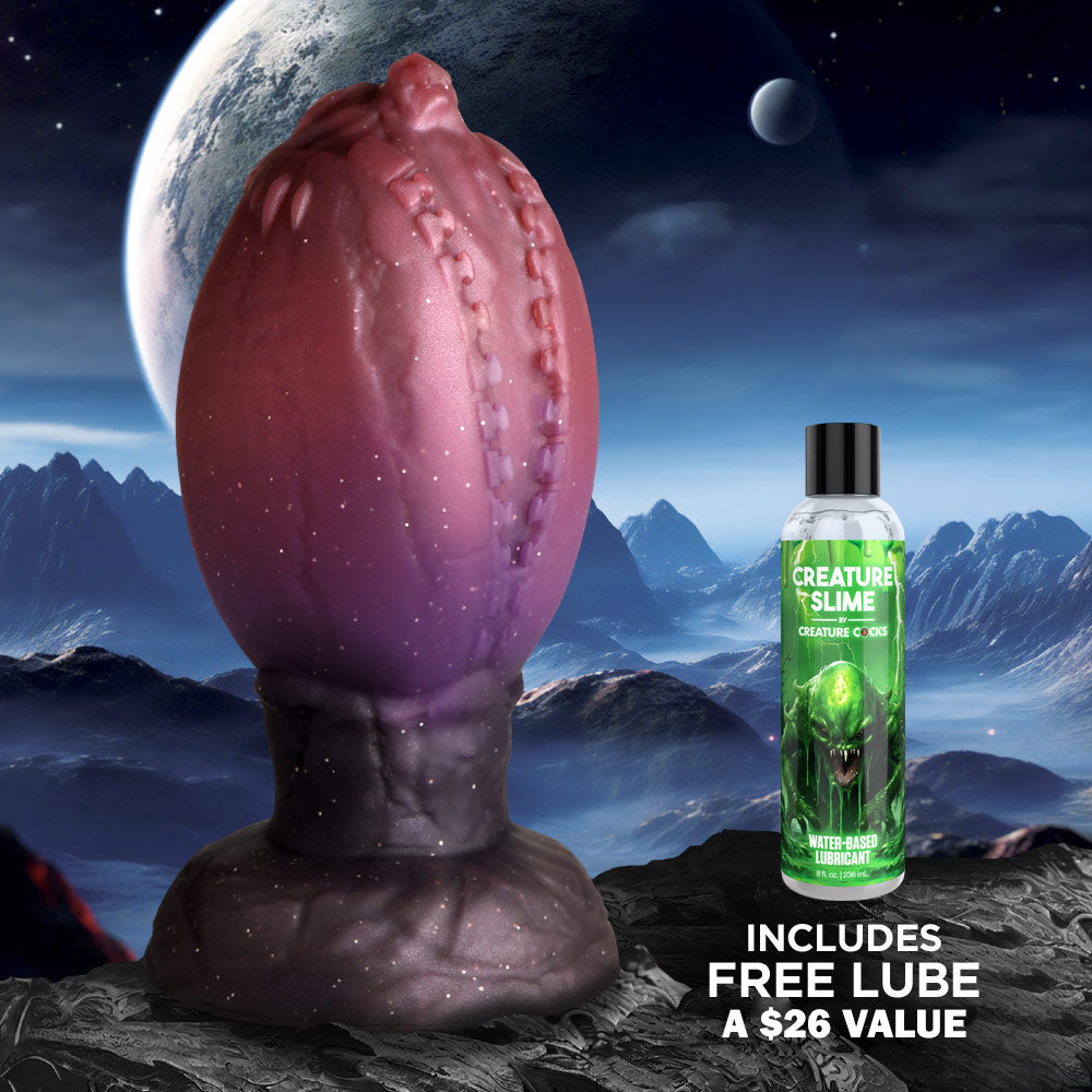 Large Dragon Hatch Silicone Egg + Free Lubricant