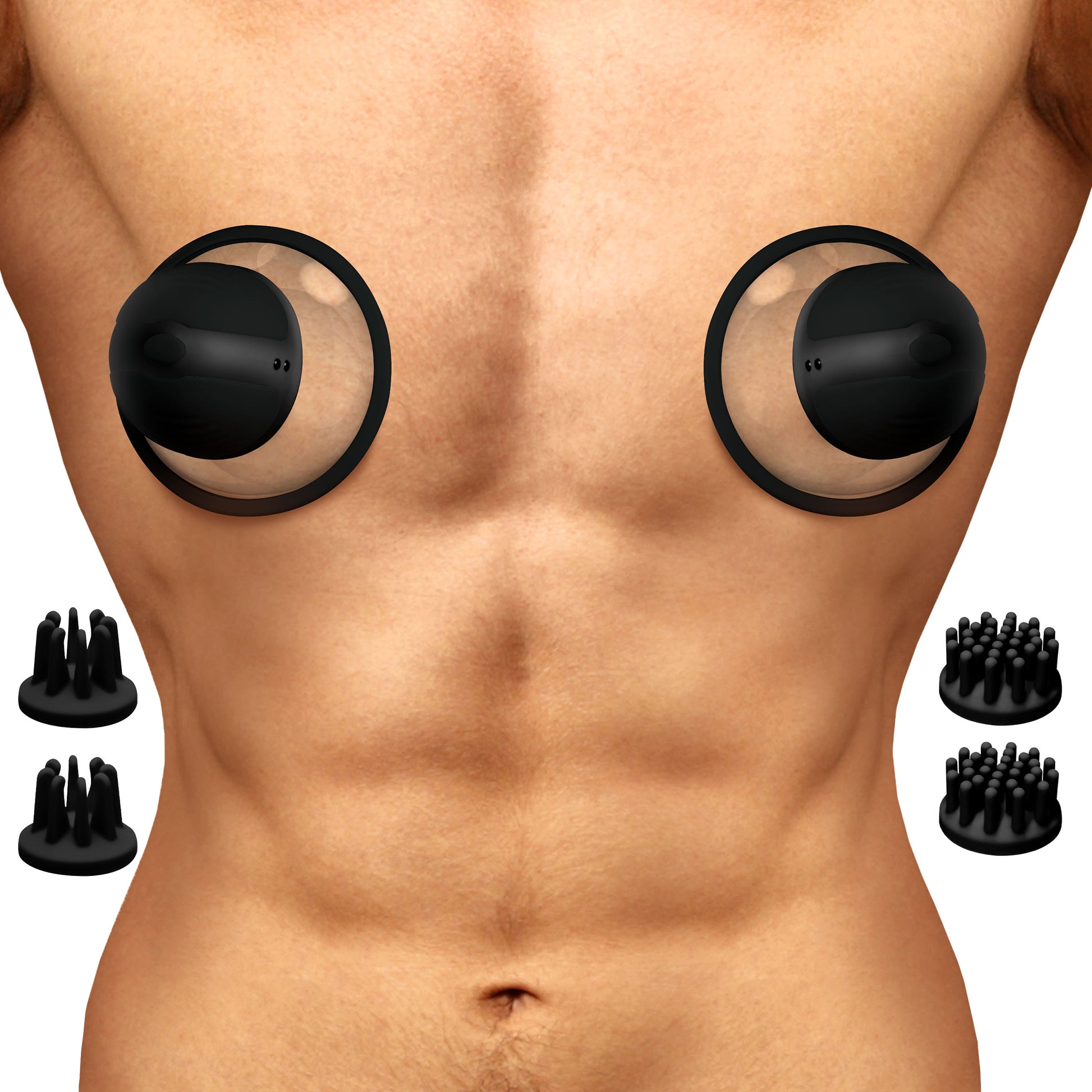 10X Rotating Nipple Suckers with 4 Attachments Boyzshop 10X Rotating Nipple Suckers with 4 Attachments Boyzshop