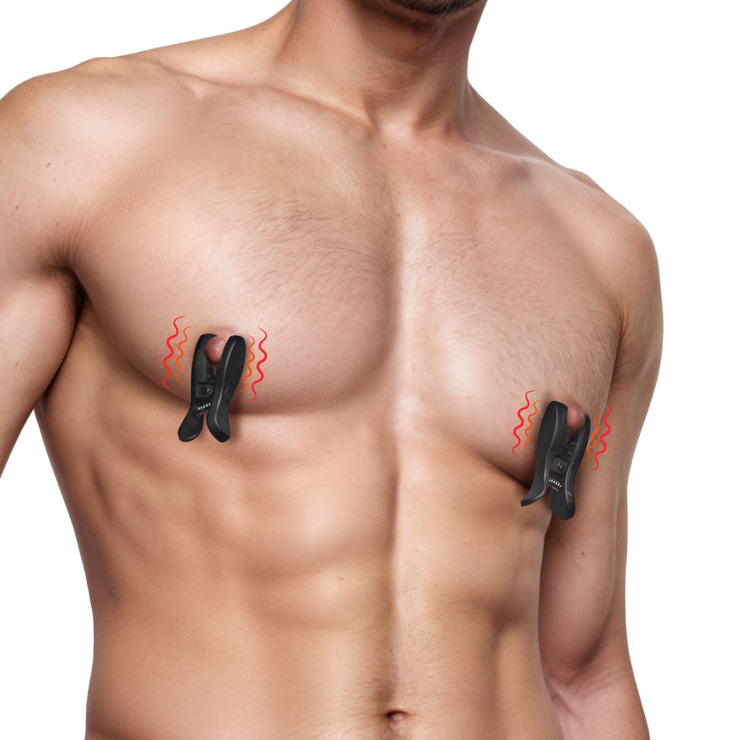 Dark Grip Wireless Vibrating Nipple Clamps with Rechargeable Case Boyzshop Dark Grip Wireless Vibrating Nipple Clamps with Rechargeable Case Boyzshop