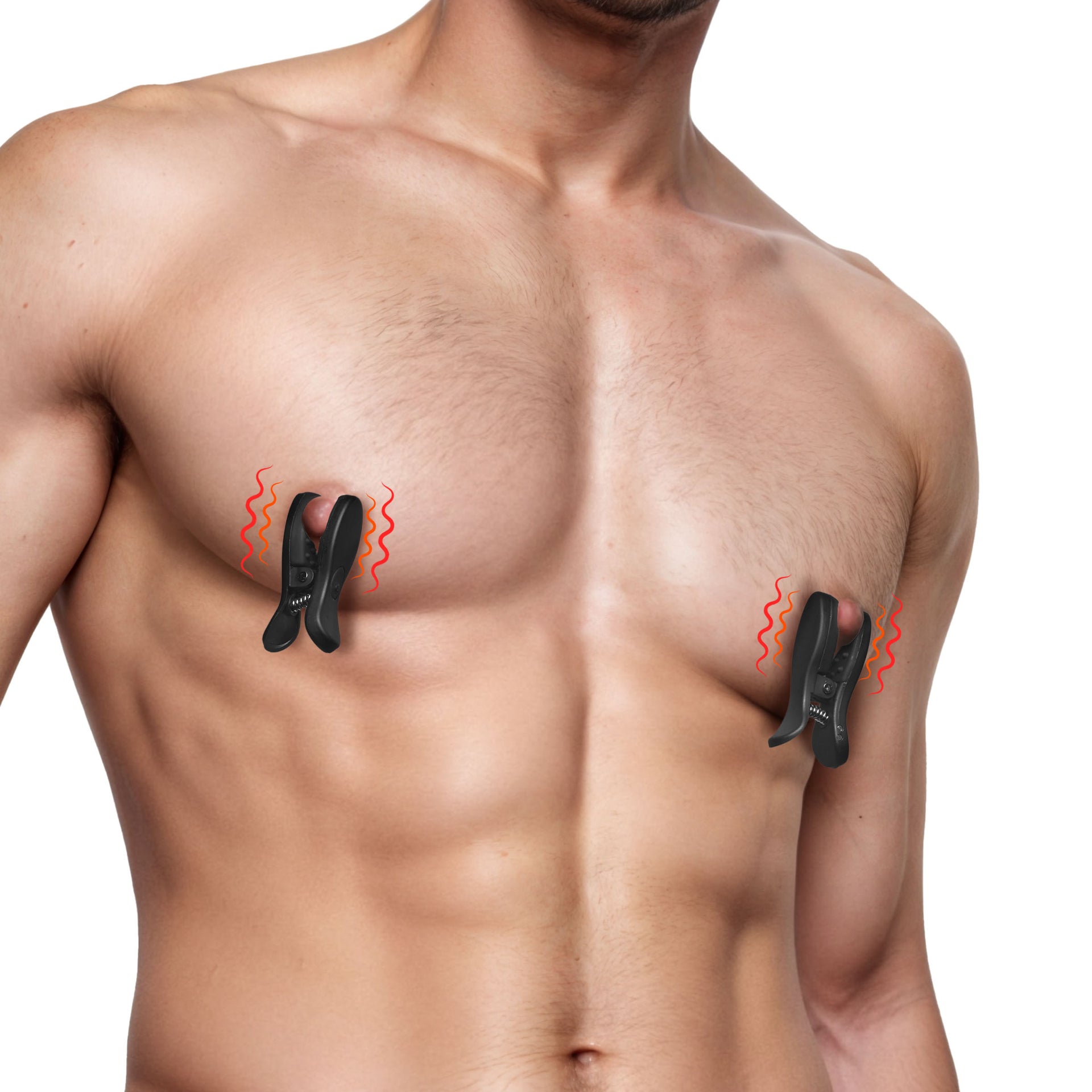 Dark Grip Wireless Vibrating Nipple Clamps with Rechargeable Case  Boyzshop