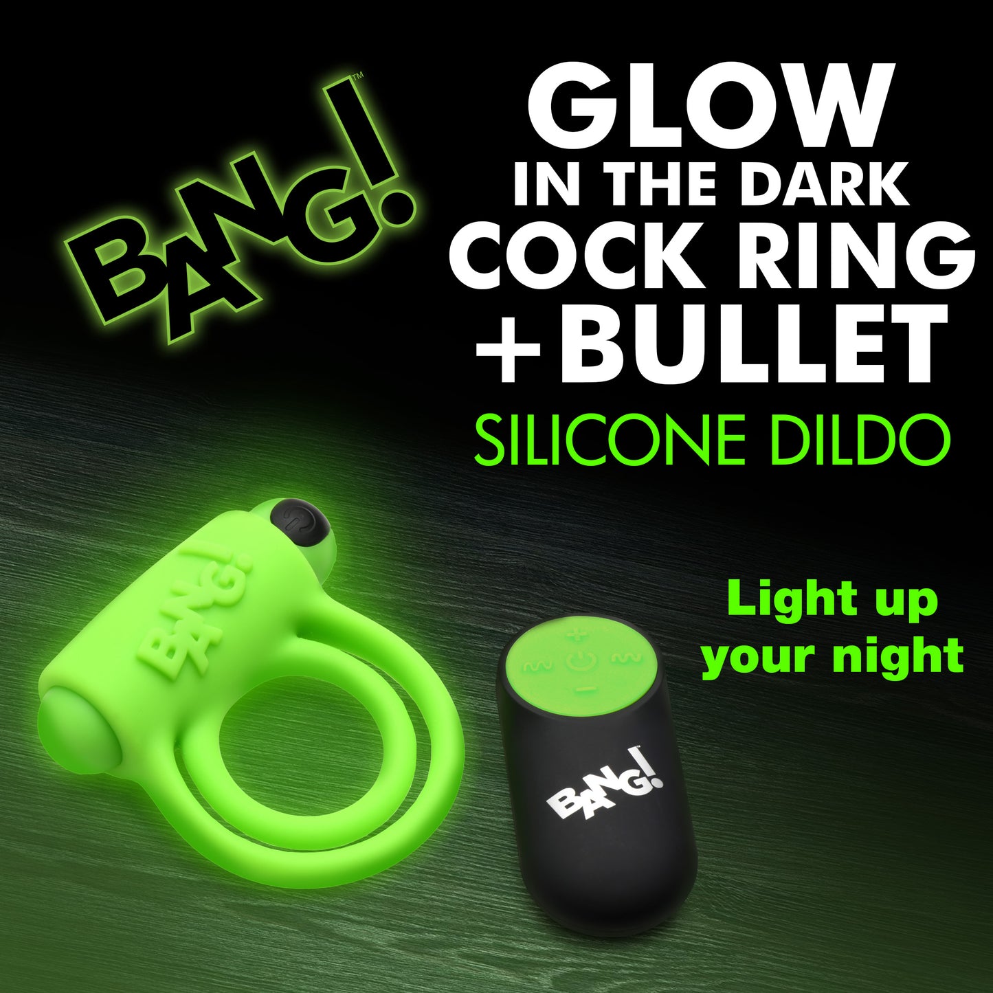 Glow-in-the-Dark Silicone Vibrating Cock Ring Boyzshop Glow-in-the-Dark Silicone Vibrating Cock Ring Boyzshop