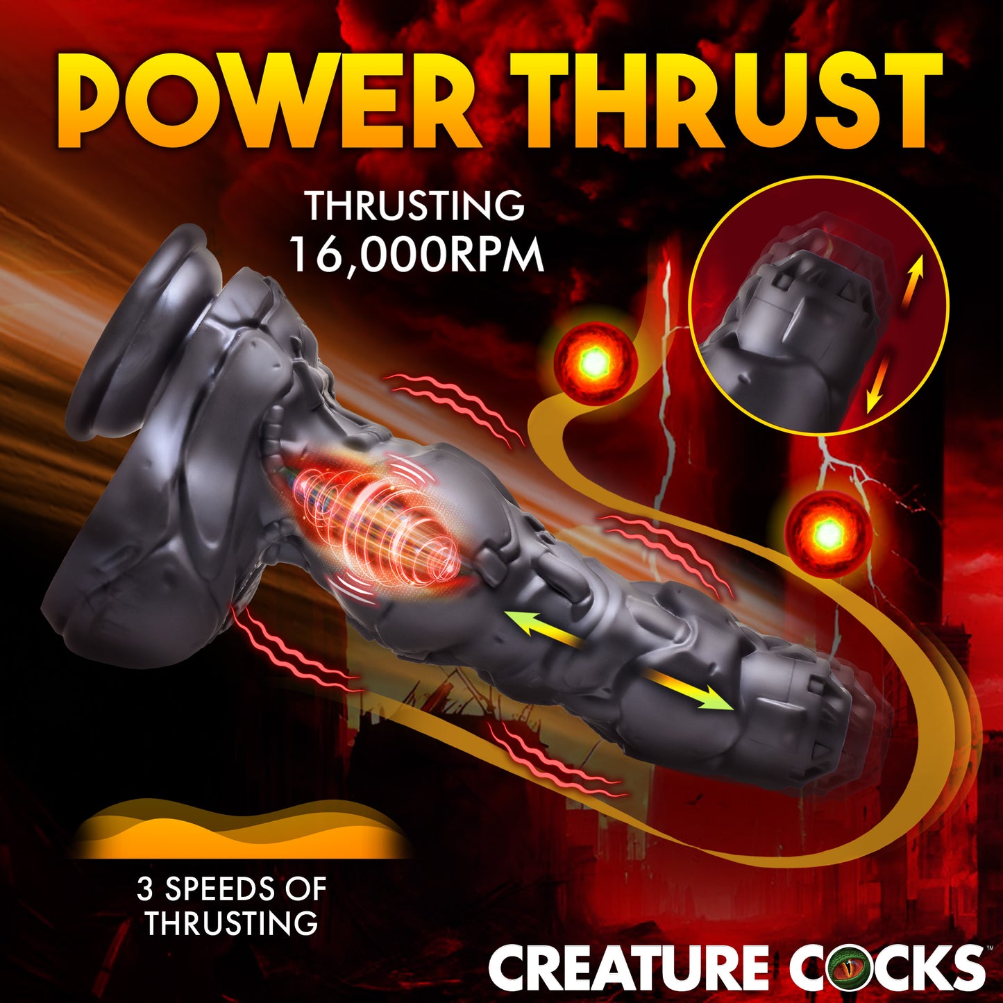 Cyborg Cock Thrusting & Vibrating Silicone Dildo Boyzshop Cyborg Cock Thrusting & Vibrating Silicone Dildo Boyzshop