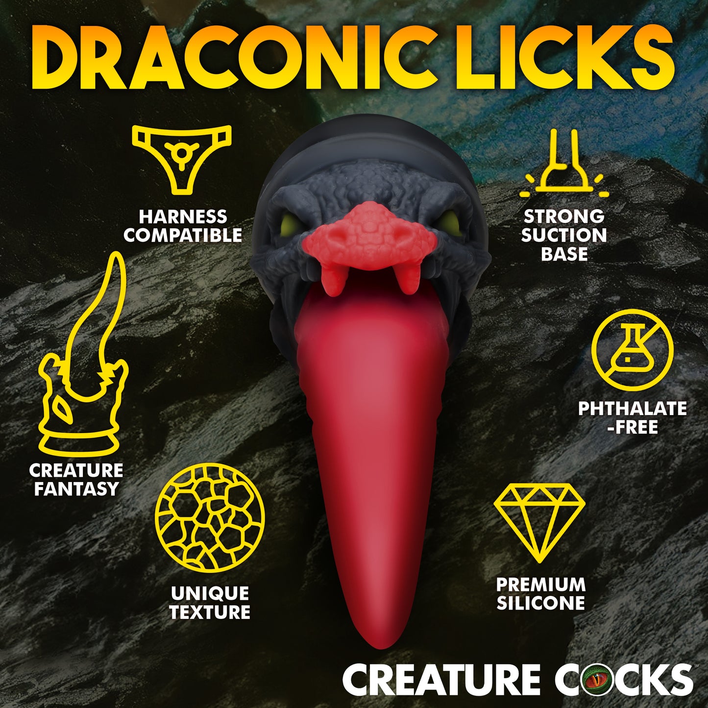 Dragon Roar Silicone Dildo + Free Lubricant