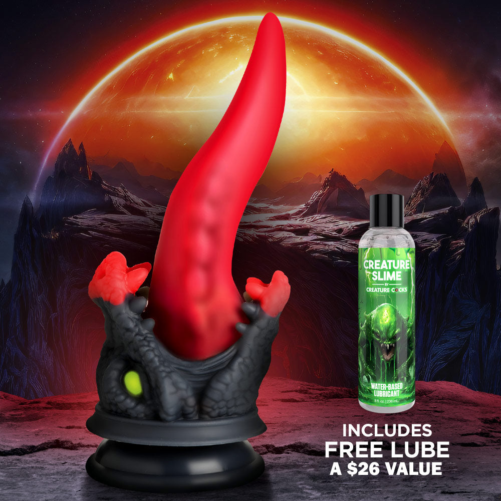 Dragon Roar Silicone Dildo + Free Lubricant