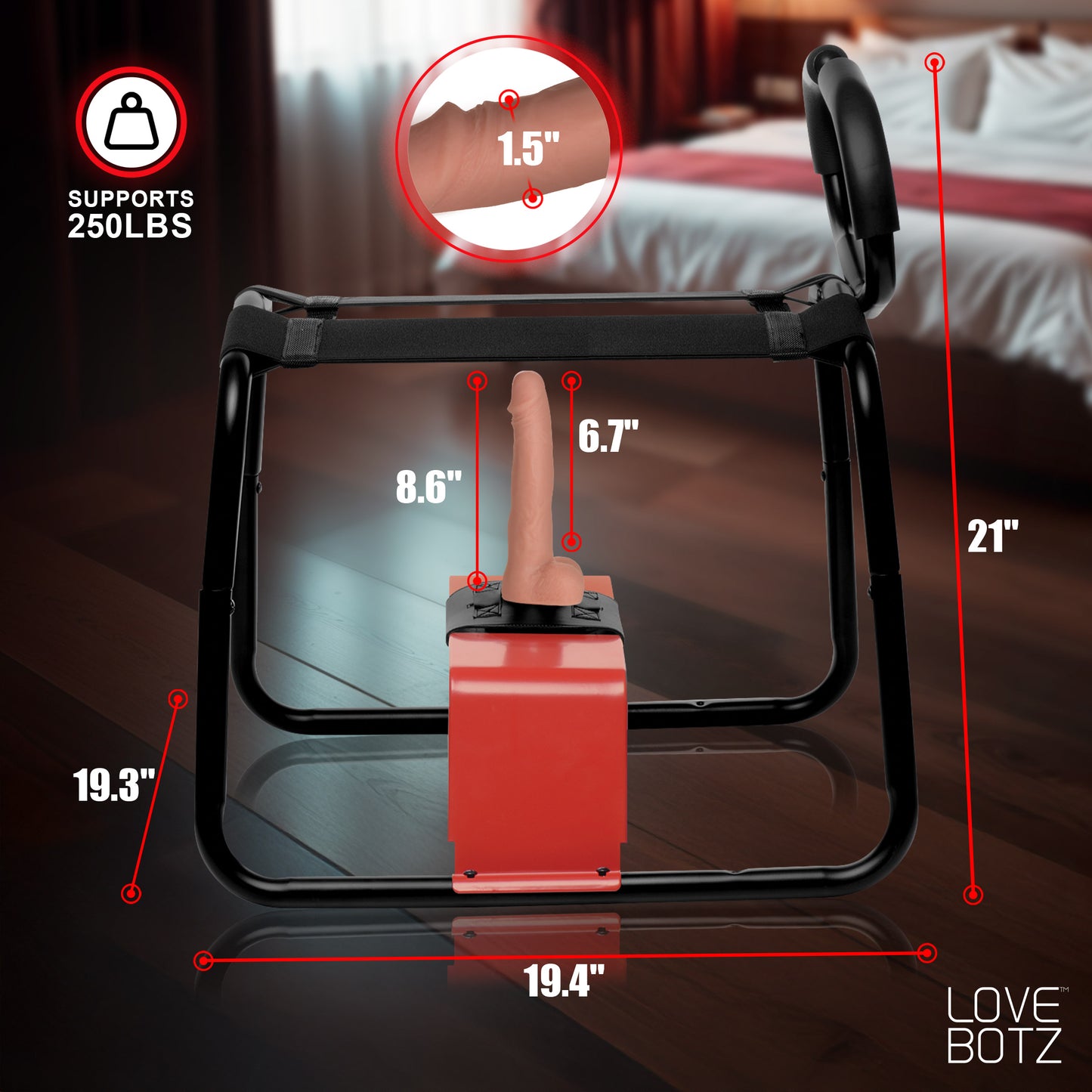 Bangin' Bench with Thrusting & Vibrating Dildo Boyzshop Bangin' Bench with Thrusting & Vibrating Dildo Boyzshop