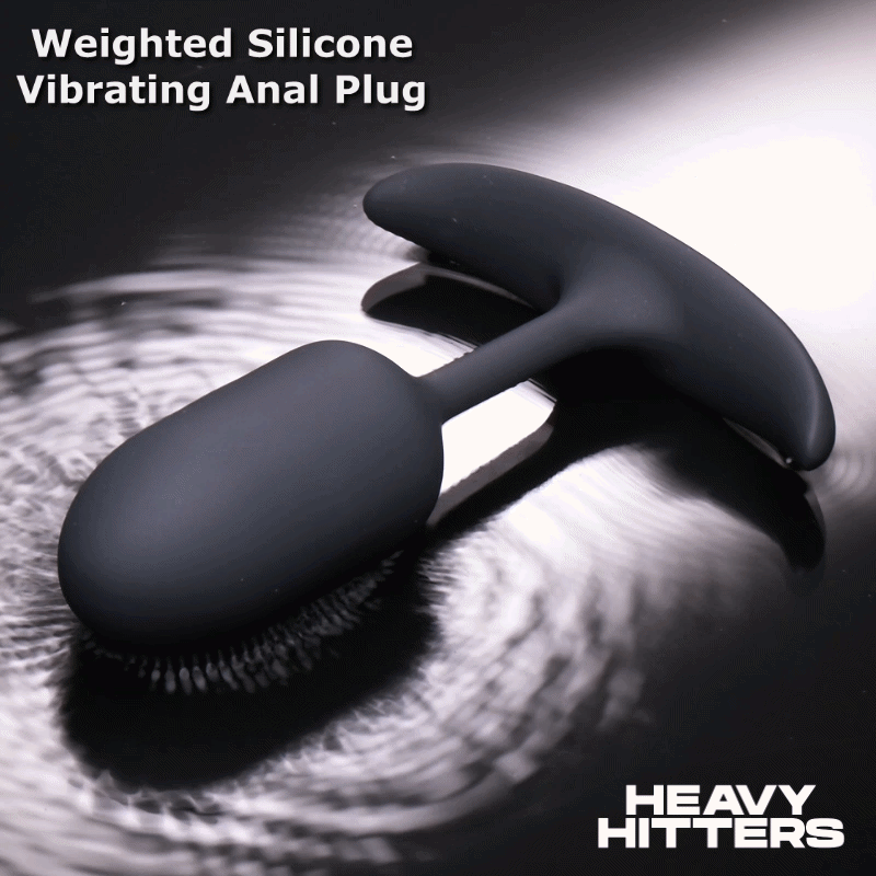 Vibrating Weighted Silicone Anal Plug