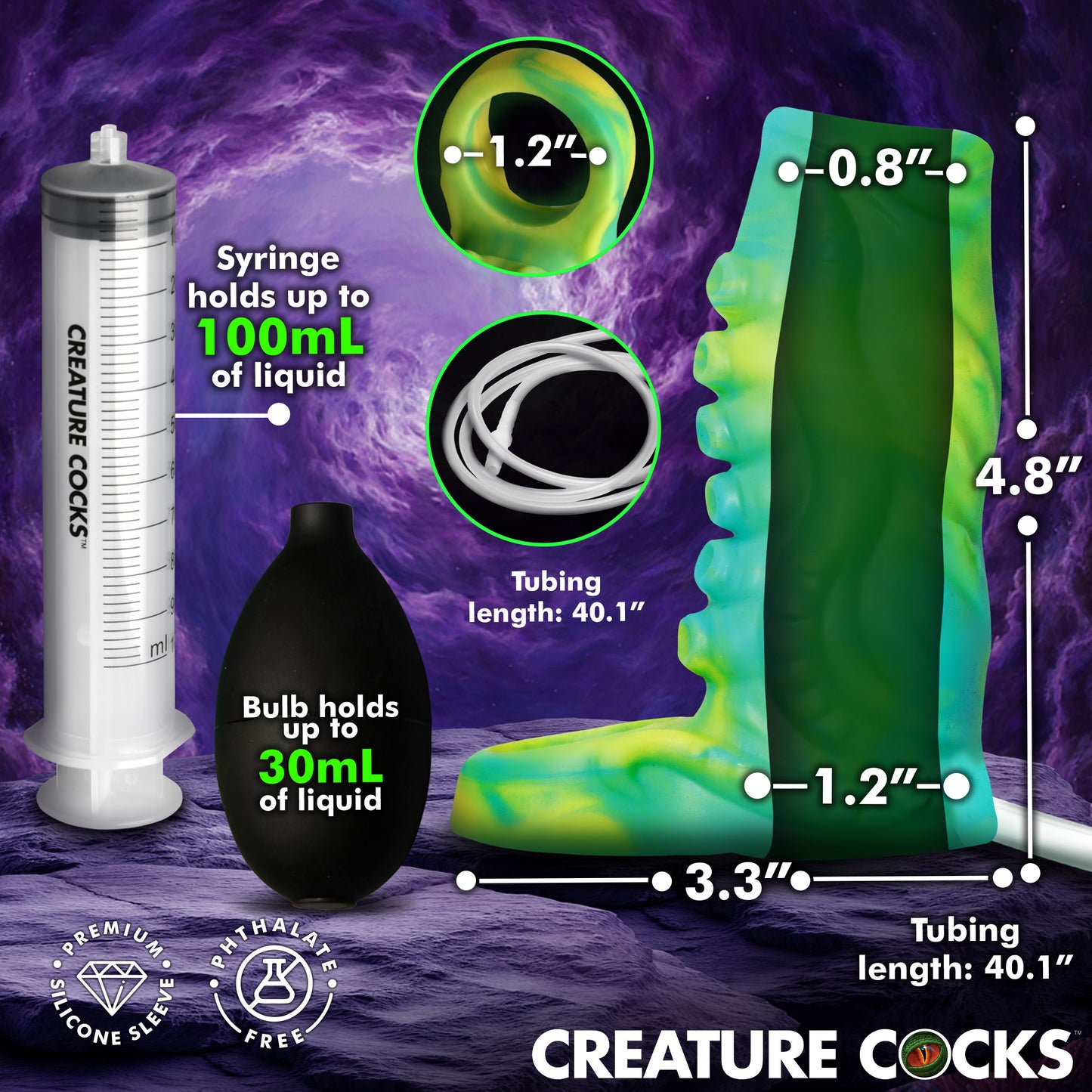Tentacle Squirting Silicone Penis Enhancer