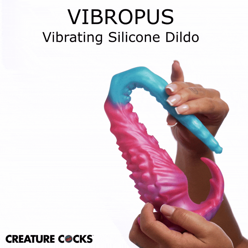 Vibropus Vibrating Silicone Dildo