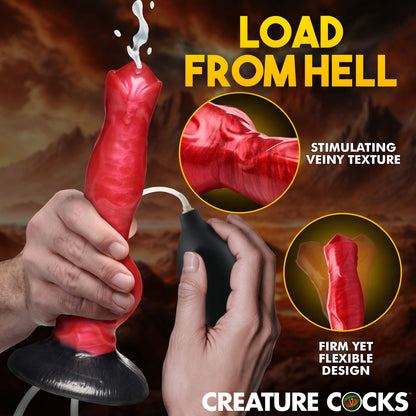Hell Hound Squirting Silicone Dildo