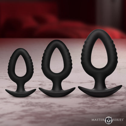 Pop Plugs 3 Piece Hollow Silicone Anal Trainer Set