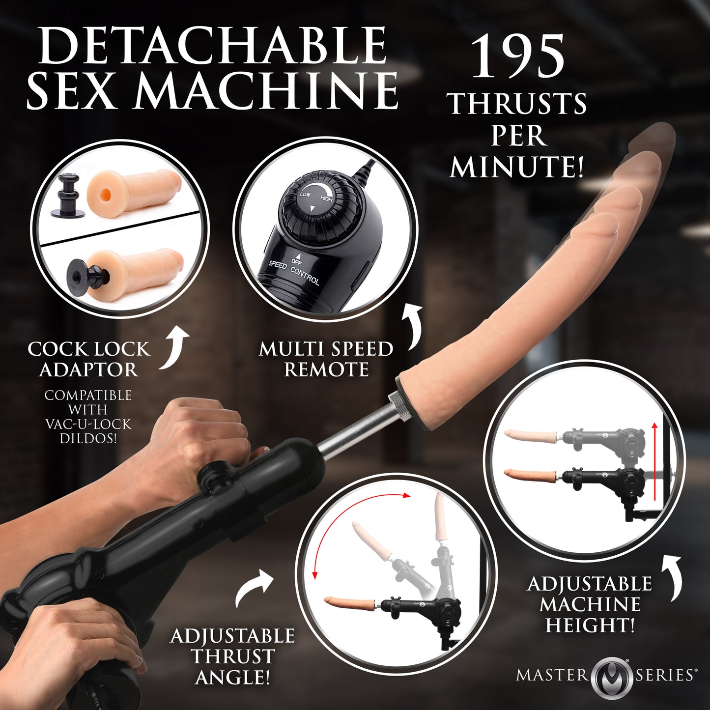 Hog Tie Restraint Rack with Sex Machine
