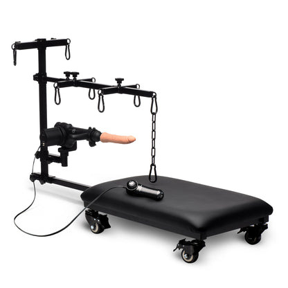 Hog Tie Restraint Rack with Sex Machine