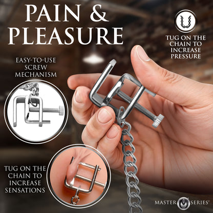 Pressure Vice Metal Nipple Clamps