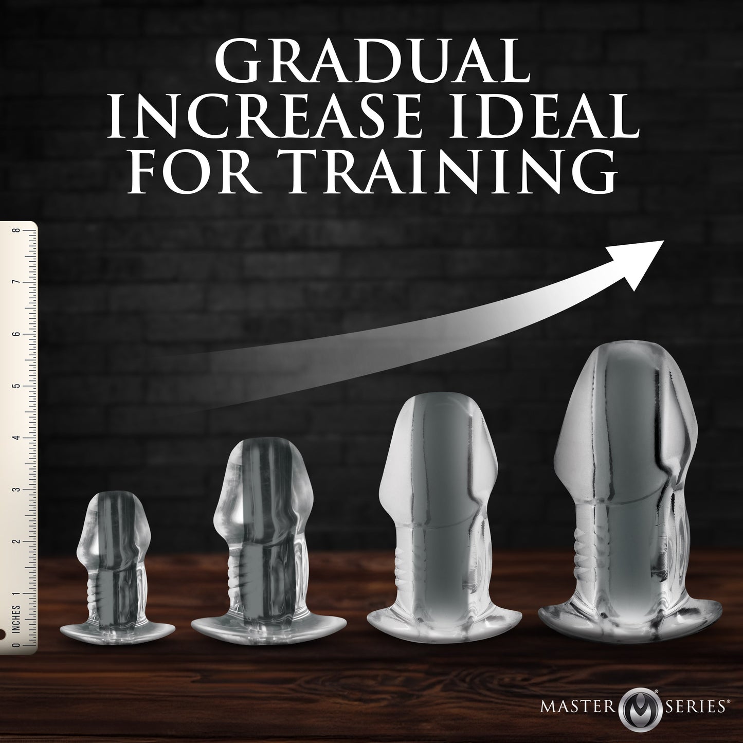 Dicked Clear Hollow Anal Plug