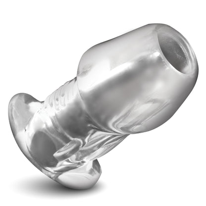 Dicked Clear Hollow Anal Plug