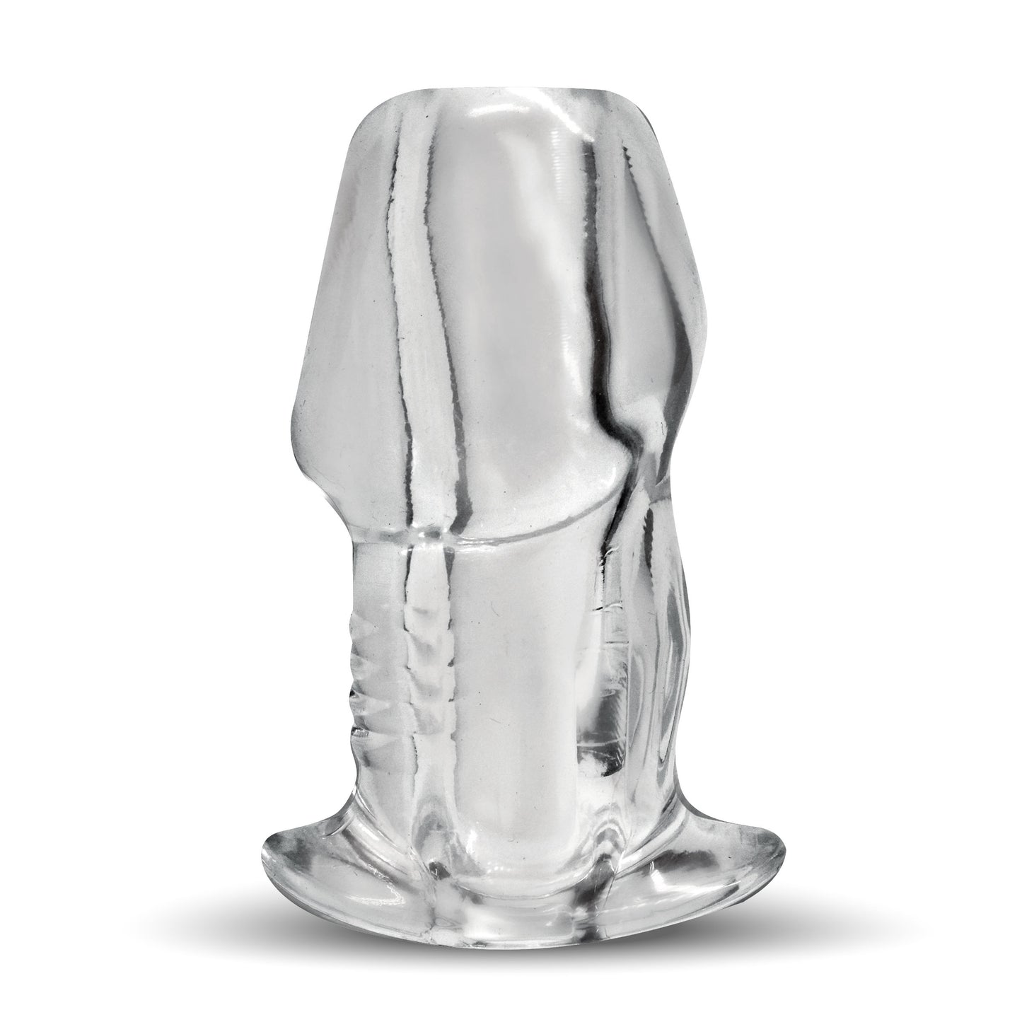 Dicked Clear Hollow Anal Plug