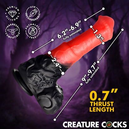 centaur dildo thrusting vibrating 2.4 inch diameter 6.9 insertable gay men