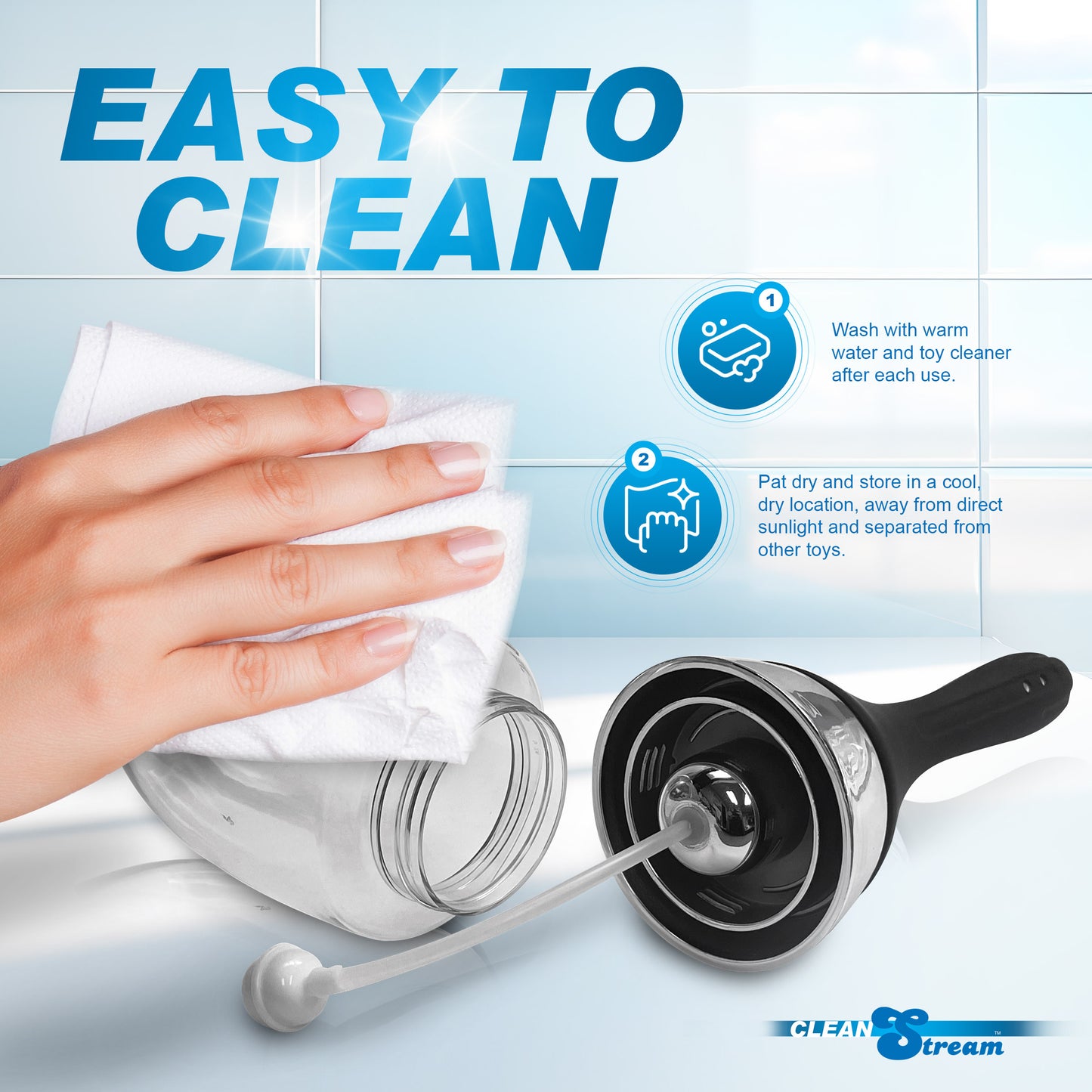 Automatic Enema Bulb with 5 Jet Premium Silicone Nozzle