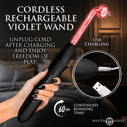 Elektrawand Rechargeable Violet Wand w/ Attachments