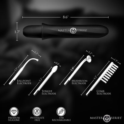 Elektrawand Rechargeable Violet Wand w/ Attachments