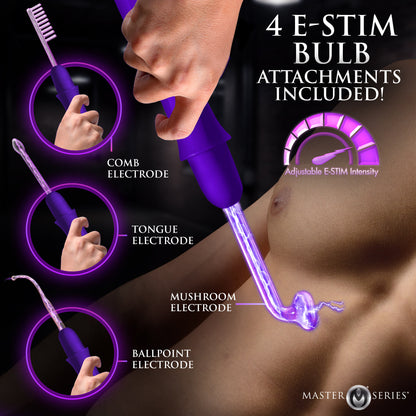 Elektrawand Rechargeable Violet Wand w/ Attachments