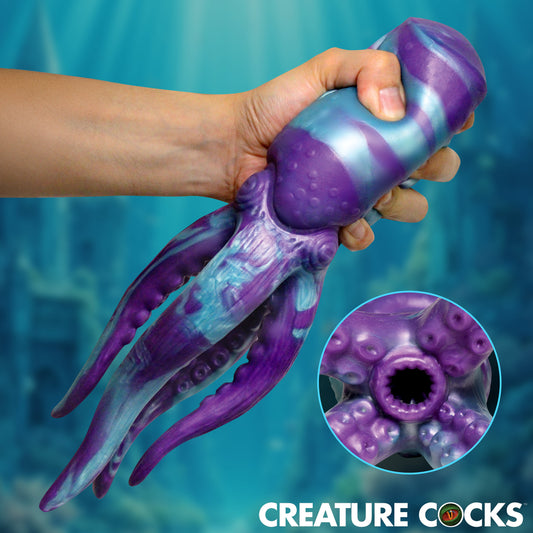 Creature Cocks Tenta Stroke tentacle silicone cock stroker in galaxy
purple for men 