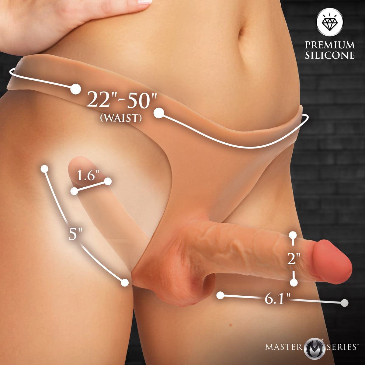 Double Boner Bikini fit range and dildo measurements
