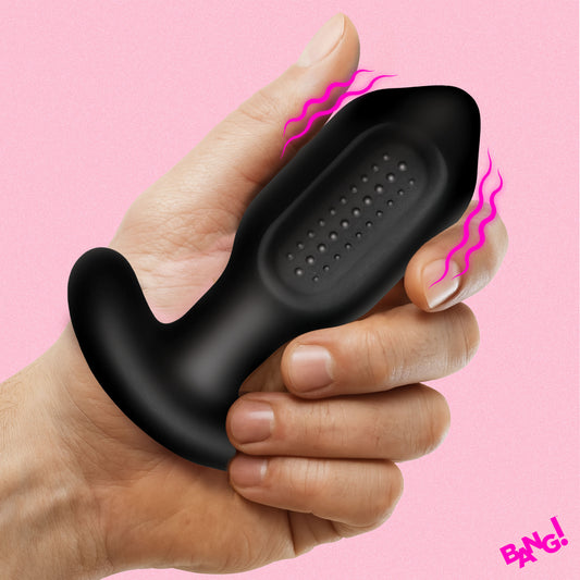 Bumpy Vibrating Silicone Butt Plug