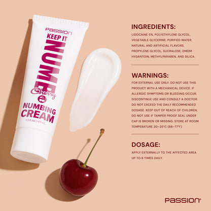 1.5oz Cherry-Flavored Keep It Numb Numbing Cream