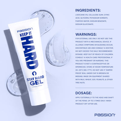 1.5oz Keep It Hard Stay Hard Gel