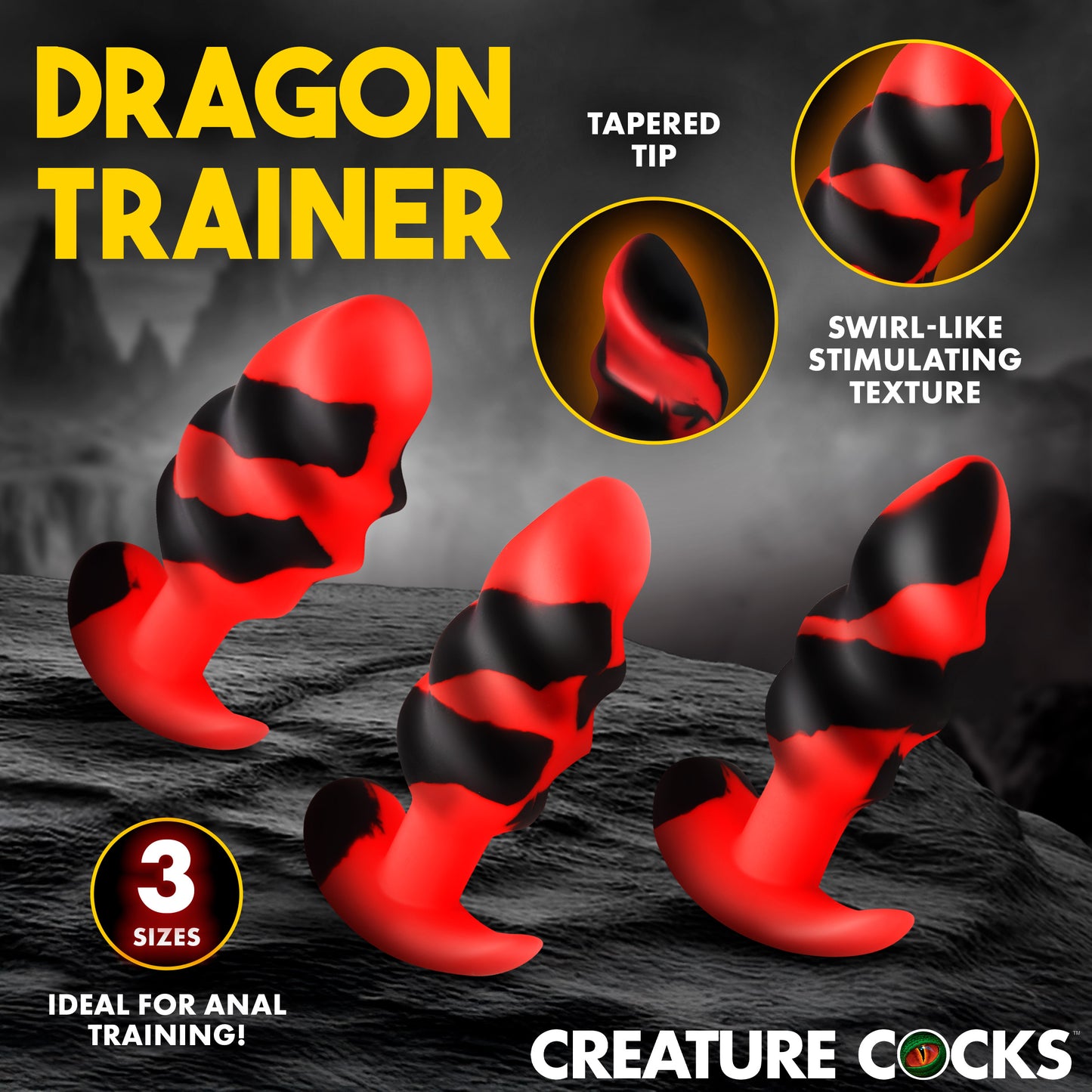 Dragon Trainer Silicone Butt Plug Set