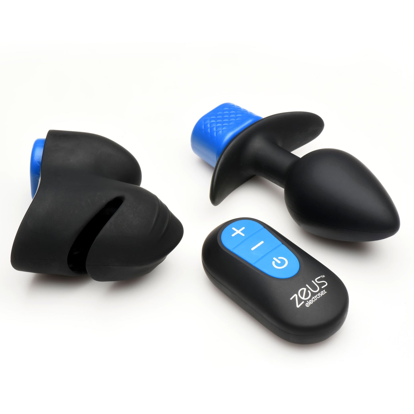 shop gay-friendly Zeus 2-in-1 e-stim anal plug head teaser kit prostate scene online