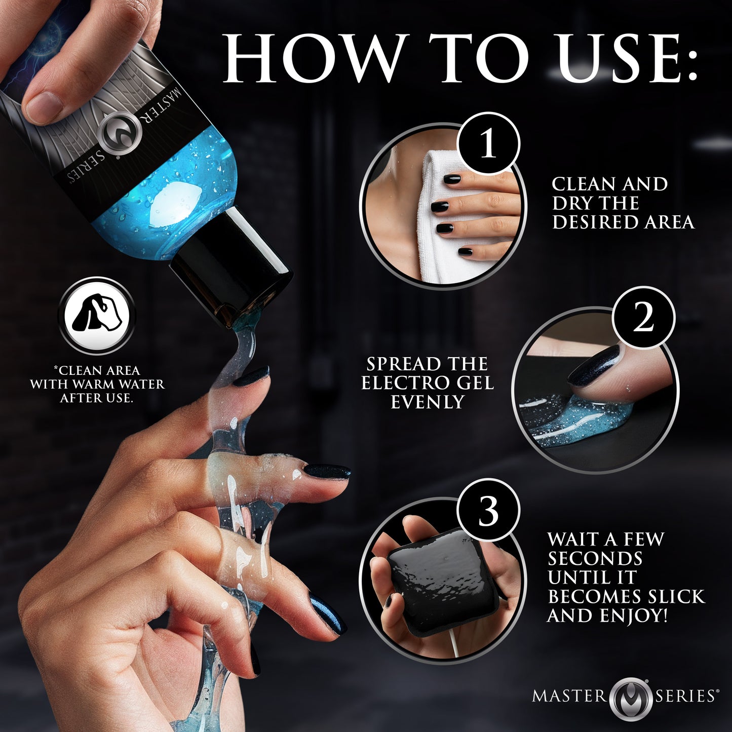 Electrosex gel safe for internal use with e-stim probes and electro anal plugs for men