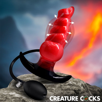 Creature Cocks Blaze inflatable anal plug gay men 3.2 girth progressive texture