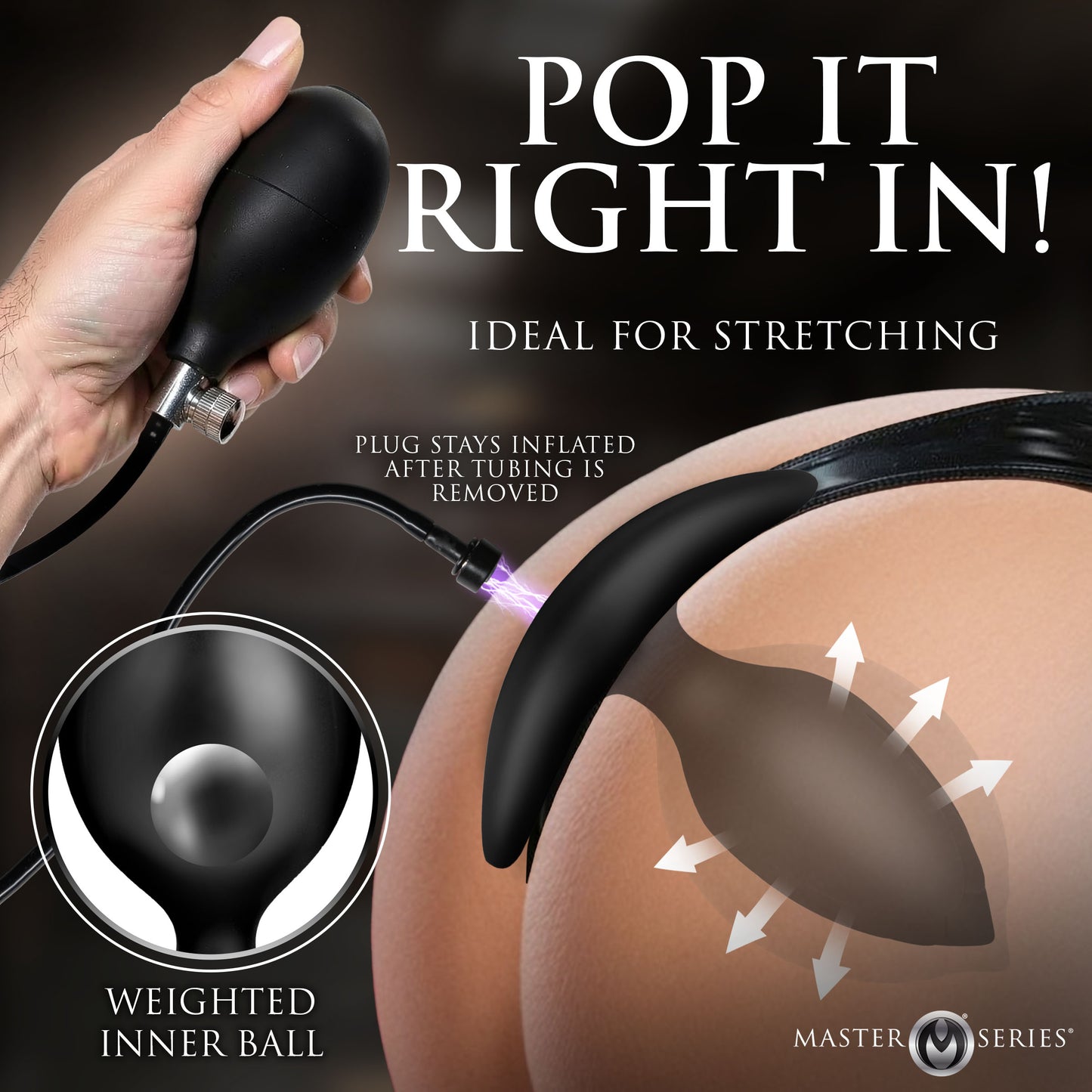 Ass Expander Magnetic Inflatable Anal Plug