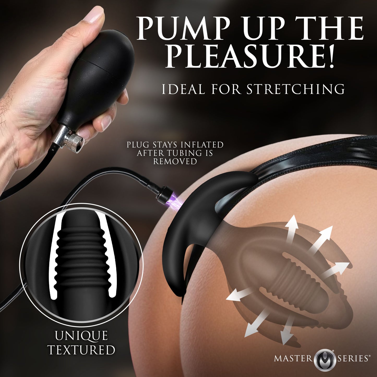 Ass Lock Magnetic Inflatable Anchor Anal Plug