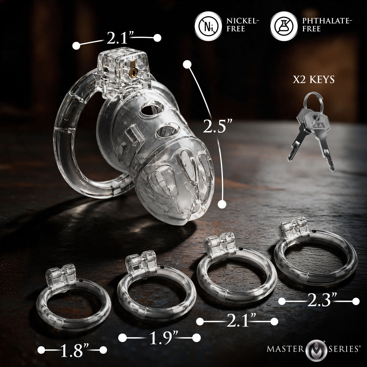 Confinement Clear Soft Chastity Cage