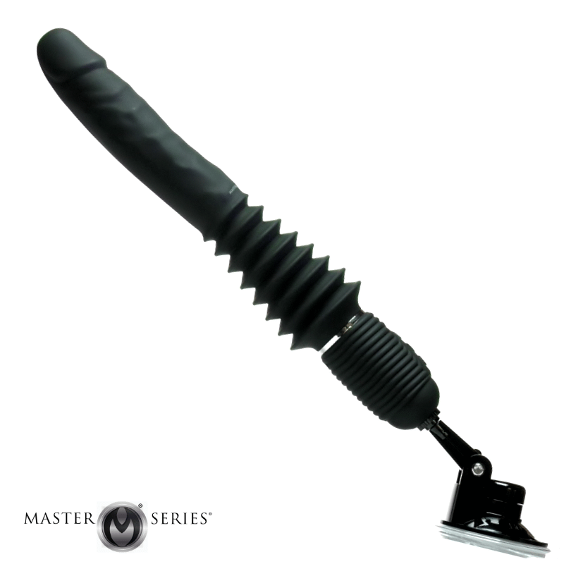 The Ultimate Power Pounder | Vibrating & Thrusting Silicone Dildo w/ Remote