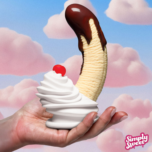 Chocolate Dipped Banana Split Premium Silicone Dildo